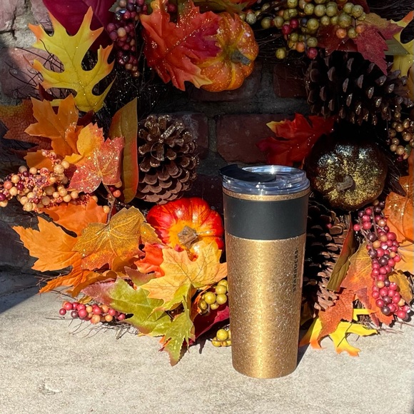 Starbucks ✨LIMITED EDITION✨ Black Glitter Gold Stainless Steel Tumbler - Picture 9 of 9